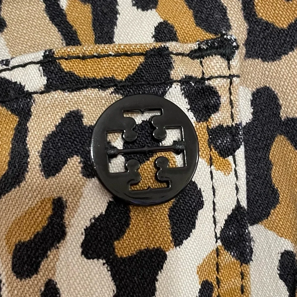 Tory Burch Leopard Print Super Skinny Jeans Size 27 - Picture 4 of 11